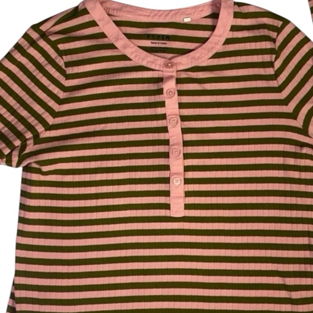 Youth girls Boden Striped Long‎ Sleeve Shirt
